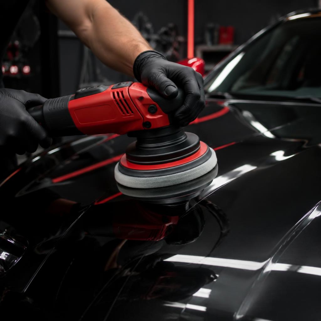 Careful machine polishing for a high-gloss finish